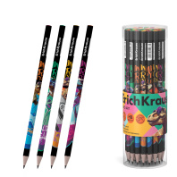 Чернографитный карандаш ErichKrause Dino Art, трехгранный, НВ (в тубусе по 42 шт.)