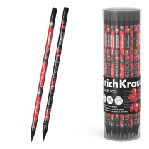 Чернографитный карандаш ErichKrause Balloon Dog, трехгранный, с ластиком, НВ (в тубусе по 42 шт.)