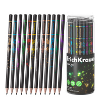 Чернографитный карандаш ErichKrause Galactic, круглый, НВ (в тубусе по 48 шт.)