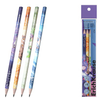 Набор из 4 чернографитных карандашей ErichKrause Manga, трехгранный, НВ (в пакете)