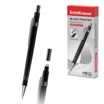 Карандаш механический ErichKrause Black Pointer 0.5 мм, НВ (в коробке по 12 шт.)