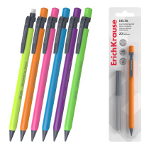 Набор из 1 механического карандаша ErichKrause Delta и 20 грифелей 0.5 мм, НВ (в блистере)