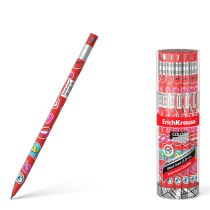 Карандаш механический ErichKrause ColorTouch® Sweet love 2.0 мм, с точилкой, НВ (в тубусе по 24 шт.)