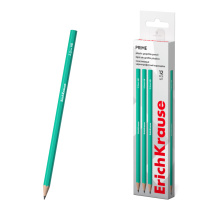 Чернографитный карандаш пластиковый ErichKrause Prime, шестигранный, HB (в коробке по 12 шт.)