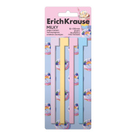 Клейкие закладки пластиковые ErichKrause Milky, 12x130 мм, 80 листов, 4 цвета