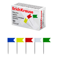 Флажки ErichKrause ассорти (в коробке по 50 шт.)