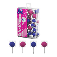 Кнопки силовые ErichKrause Розовая пантера, ассорти (в пластиковой коробке 30 шт.)