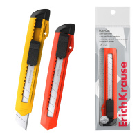 Нож канцелярский ErichKrause EasyCut, c механической фиксацией лезвия, 18 мм, ассорти (в пакете по 1 шт.) Нож канцелярский ErichKrause EasyCut, c механической фиксацией лезвия, 18 мм, ассорти (в пакете по 1 шт.)