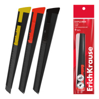 Нож канцелярский ErichKrause Explorer, 9 мм, ассорти (в пакете по 1 шт.) Нож канцелярский ErichKrause Explorer, 9 мм, ассорти (в пакете по 1 шт.)