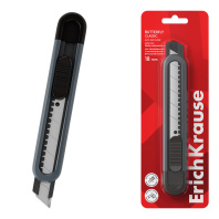 Нож канцелярский ErichKrause Butterfly Classic, с автоматической фиксацией лезвия, 18 мм, серый (в блистере по 1 шт.) Нож канцелярский ErichKrause Butterfly Classic, с автоматической фиксацией лезвия, 18 мм, серый (в блистере по 1 шт.)