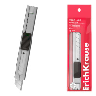 Нож канцелярский ErichKrause Ferro Light, с автоматической фиксацией лезвия, 18 мм (в пакете по 1 шт.) Нож канцелярский ErichKrause Ferro Light, с автоматической фиксацией лезвия, 18 мм (в пакете по 1 шт.)
