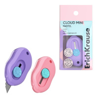 Нож канцелярский ErichKrause Cloud Mini Pastel, ассорти (в пакете по 1 шт.) Нож канцелярский ErichKrause Cloud Mini Pastel, ассорти (в пакете по 1 шт.)