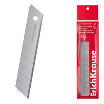 Лезвия ErichKrause для канцелярского ножа, 18 мм (в пакете по 10 шт.)