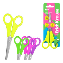 Ножницы ErichKrause JOY® Неон, 13.5см, ассорти (в блистере по 1 шт.)