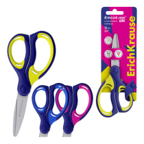 Ножницы детские ErichKrause ErgoLine®, 15см, ассорти (в блистере по 1 шт.)