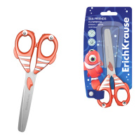 Ножницы ErichKrause Sea Friends Clownfish 13.5 см (в блистере по 1 шт.) Ножницы ErichKrause Sea Friends Clownfish 13.5 см (в блистере по 1 шт.)