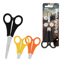 Ножницы ErichKrause JOY® Дорожный зверь, 13.5см, ассорти (в блистере по 1 шт.)