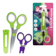 Ножницы ErichKrause Junior Protect Panda Hugs, с пластиковым чехлом и именным стикером, 13см, ассорти (в блистере по 1 шт.) Ножницы ErichKrause Junior Protect Panda Hugs, с пластиковым чехлом и именным стикером, 13см, ассорти (в блистере по 1 шт.)