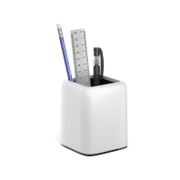 Набор настольный пластиковый ErichKrause® Forte, Classic, белый с черной вставкой