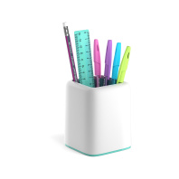 Набор настольный пластиковый ErichKrause® Forte, Pastel Mint, белый с мятной вставкой