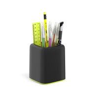 Набор настольный пластиковый ErichKrause® Forte, Accent, черный с желтой вставкой