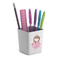 Набор настольный пластиковый ErichKrause® Base, Pastel Princess, белый