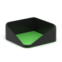 Подставка для бумажного блока пластиковая ErichKrause Forte, Accent, черный с зеленый