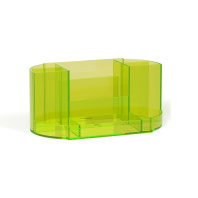 Подставка настольная пластиковая ErichKrause® Victoria, Neon, желтая Подставка настольная пластиковая ErichKrause® Victoria, Neon, желтая