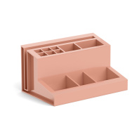 Подставка настольная пластиковая ErichKrause® Leader, Powder, персиковая Подставка настольная пластиковая ErichKrause® Leader, Powder, персиковая