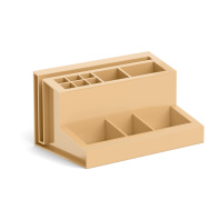 Подставка настольная пластиковая ErichKrause® Leader, Powder, бежевая Подставка настольная пластиковая ErichKrause® Leader, Powder, бежевая