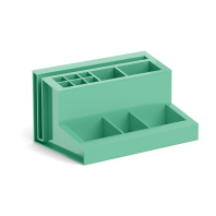 Подставка настольная пластиковая ErichKrause® Leader, Powder, оливковая Подставка настольная пластиковая ErichKrause® Leader, Powder, оливковая