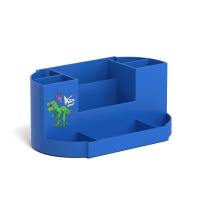 Подставка настольная пластиковая ErichKrause® Victoria, Dino Planet, синяя