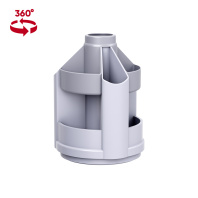 Подставка настольная вращающаяся пластиковая ErichKrause Mini Desk, Classic, серый