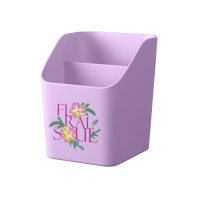 Подставка настольная пластиковая ErichKrause Submarine Mini, Floral Soul, фиолетовый