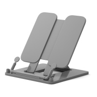 Подставка для книг пластиковая ErichKrause Classic, серый