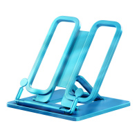 Подставка для книг пластиковая ErichKrause Base, Ice Metallic, голубой