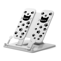 Подставка для книг пластиковая ErichKrause Meow, белый