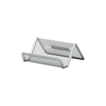 Подставка для визитных карточек металлическая ErichKrause Compass, Classic, серебряный