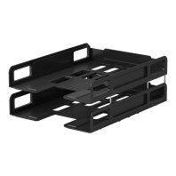 Набор из 2 пластиковых лотков-трансформеров для бумаг ErichKrause Techno, Classic, черный