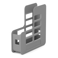 Подставка для бумаг вертикальная пластиковая ErichKrause Techno, Classic, 75мм, серый