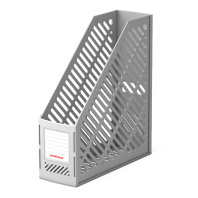 Подставка для бумаг вертикальная пластиковая ErichKrause Classic, 90мм, серый