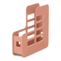 Подставка для бумаг вертикальная пластиковая ErichKrause® Techno, Powder, 75мм, персиковая Подставка для бумаг вертикальная пластиковая ErichKrause® Techno, Powder, 75мм, персиковая