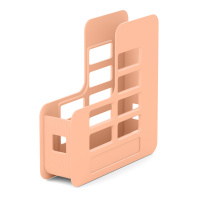 Подставка для бумаг вертикальная пластиковая ErichKrause Techno, Pastel Bloom, 75мм, персиковый Подставка для бумаг вертикальная пластиковая ErichKrause Techno, Pastel Bloom, 75мм, персиковый