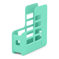 Подставка для бумаг вертикальная пластиковая ErichKrause Techno, Pastel Bloom, 75мм, зеленый Подставка для бумаг вертикальная пластиковая ErichKrause Techno, Pastel Bloom, 75мм, зеленый