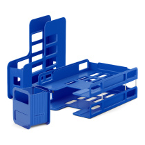 Набор настольный из 3 предметов пластиковый ErichKrause® Techno, Classic, синий