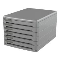 Файл-кабинет 6-секционный пластиковый ErichKrause Classic, серый Файл-кабинет 6-секционный пластиковый ErichKrause Classic, серый