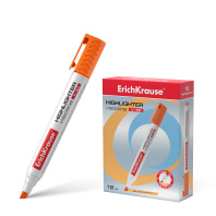 Маркер для выделения текста ErichKrause VisioLine® V-40 Неон, цвет чернил оранжевый (в коробке по 12 шт.)