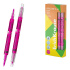 Двухсторонний текстмаркер ErichKrause Visioline V-16 Brush Neon, цвет чернил розовый (в коробке по 12 шт.)