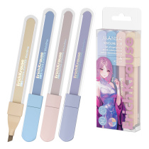 Набор из 4 текстмаркеров ErichKrause Visioline V-18 Manga, цвет чернил: фиолетовый, розовый, бежевый, голубой (в пэт-боксе)