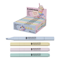 Маркер для выделения текста ErichKrause VisioLine® V-17-L Сливки, цвет чернил ассорти (в коробке-дисплее по 24 шт.)